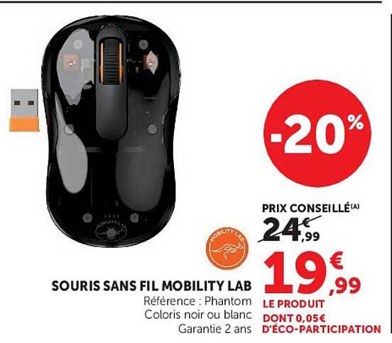 SOURIS SANS FIL MOBILITY LAB