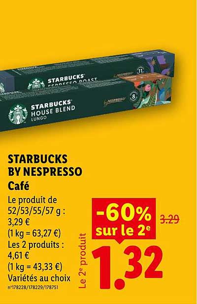 STARBUCKS BY NESPRESSO Café
