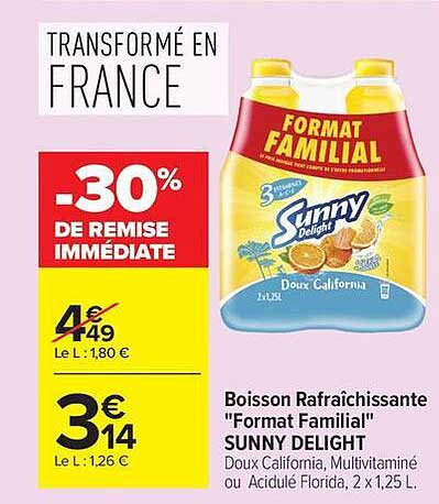 SUNNY DELIGHT Doux California