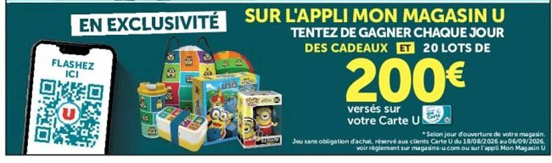 SUR L'APPLI MON MAGASIN U