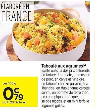 Taboulé aux agrumes