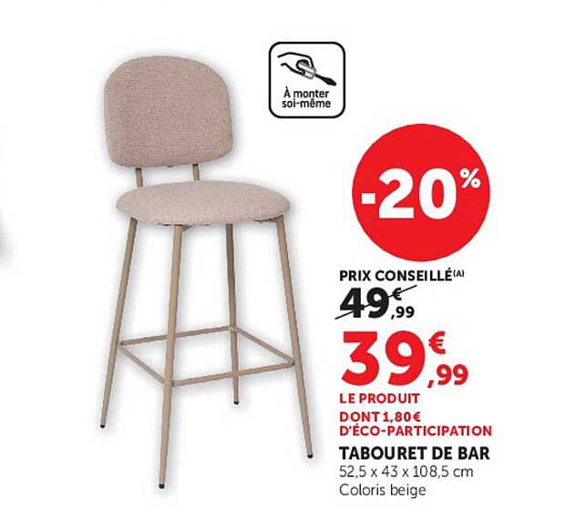 TABOURET DE BAR