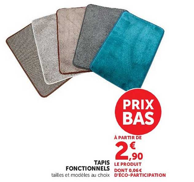 TAPIS FONCTIONNELS tailles et modèles au choix