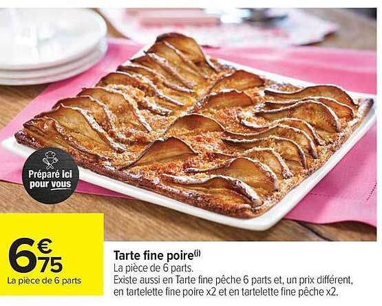 Tarte fine poire(i)