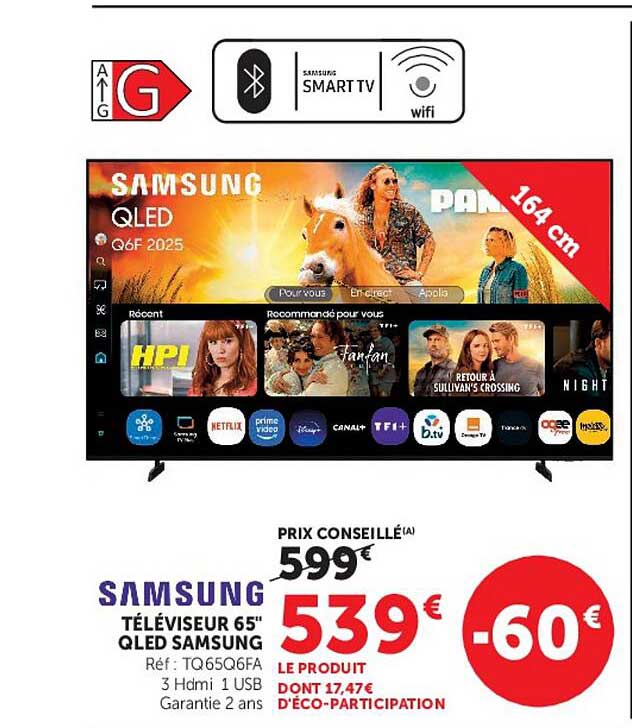 TÉLÉVISEUR 65" QLED SAMSUNG