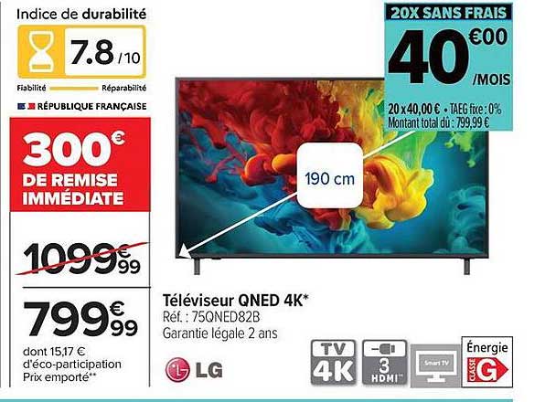 Téléviseur QNED 4K*