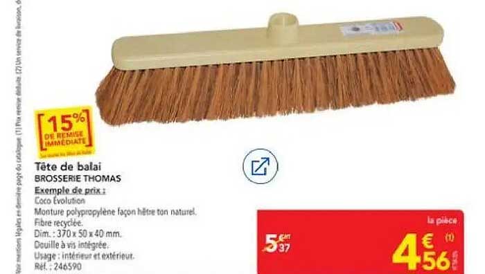 Tête de balai BROSSE THOMAS