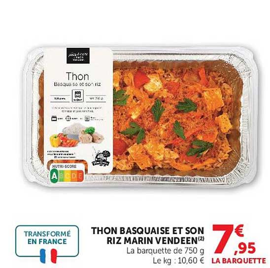 THON BASQUAISE ET SON RIZ MARIN VENDÉEN