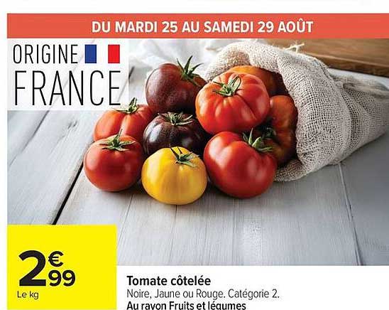 Tomate côtelée