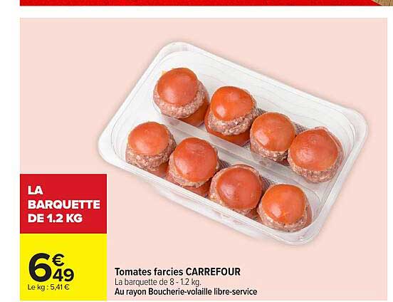 Tomates farcies CARREFOUR