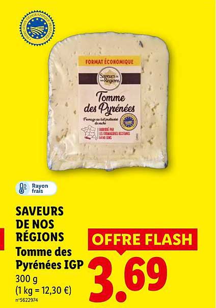 Tomme des Pyrénées IGP 300 g