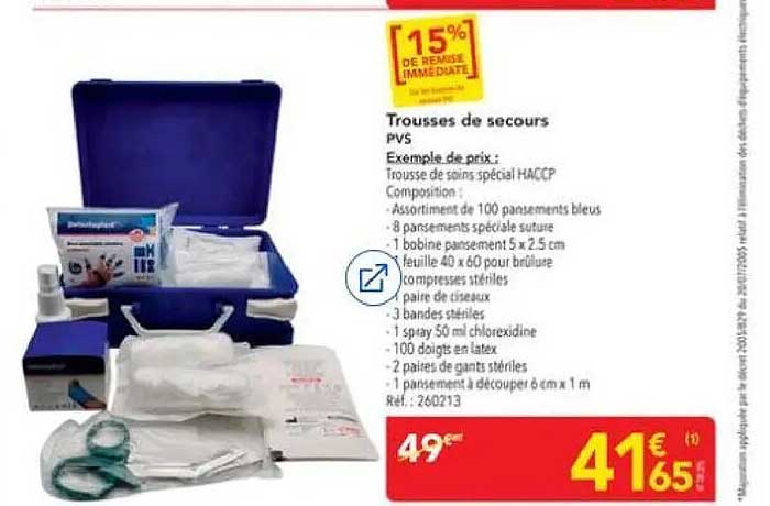 Trousses de secours PVS