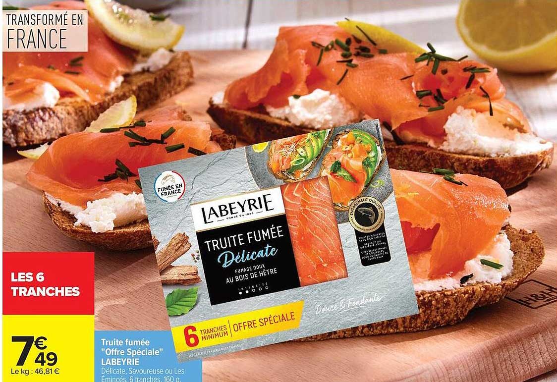 Truite fumée "Offre Spéciale" LABEYRIE