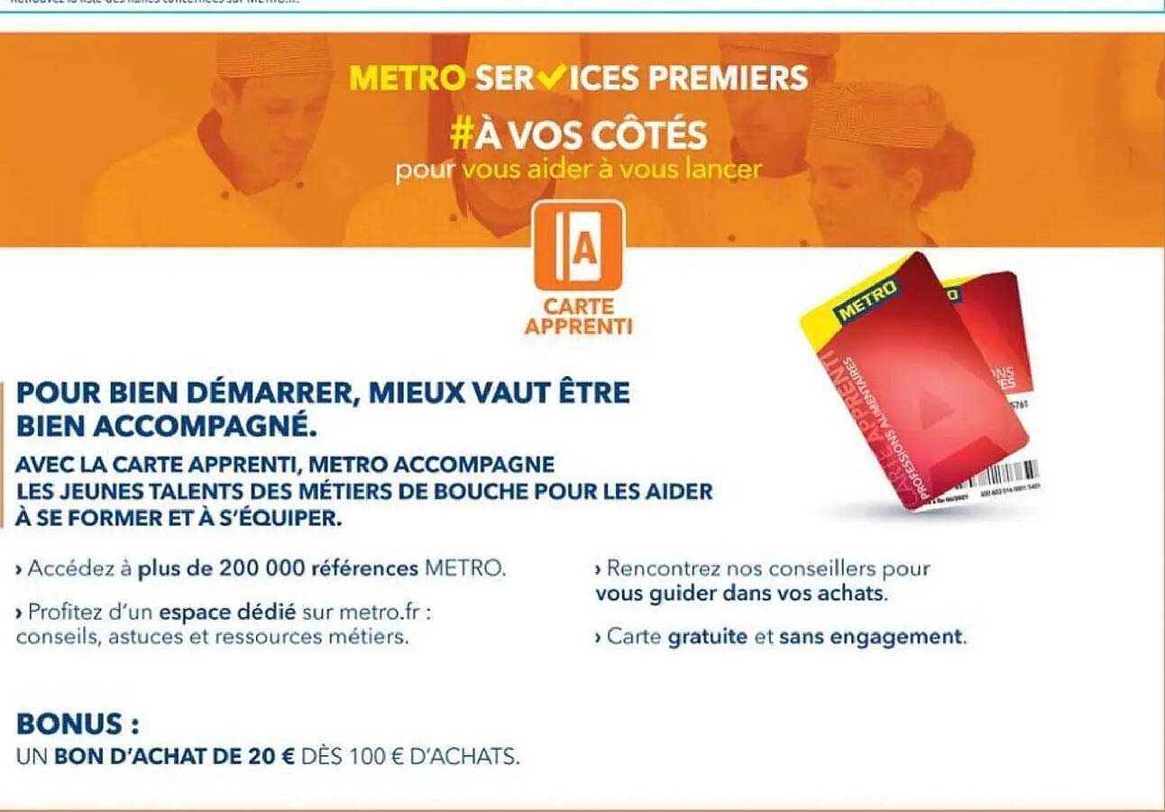 UN BON D'ACHAT DE 20 € DÈS 100 € D'ACHATS.