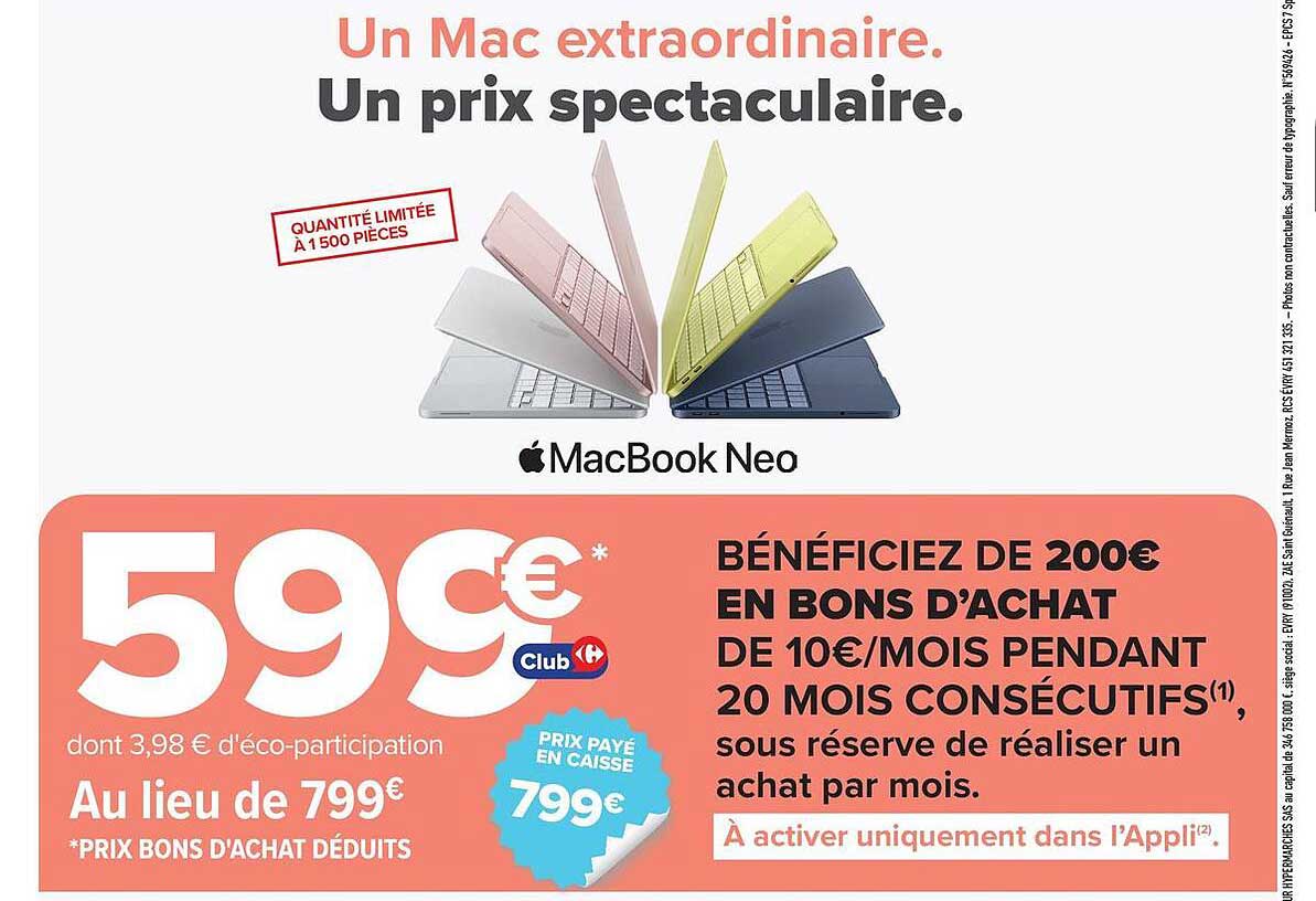 Un Mac extraordinaire. Un prix spectaculaire.
