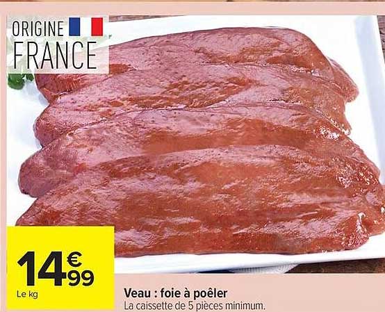 Veau : foie à poêler