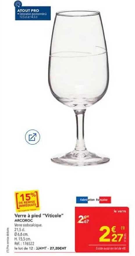 Verre à pied “Viticole” ARCOROC