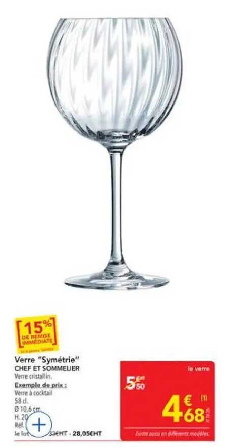 Verre "Symétrie" CHEF ET SOMMELIER