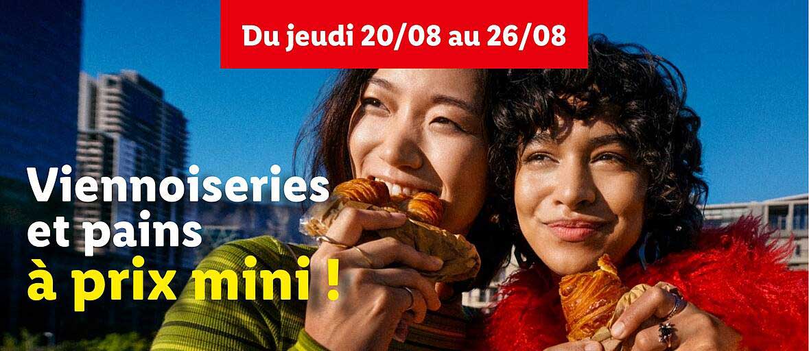 Viennoiseries et pains à prix mini !