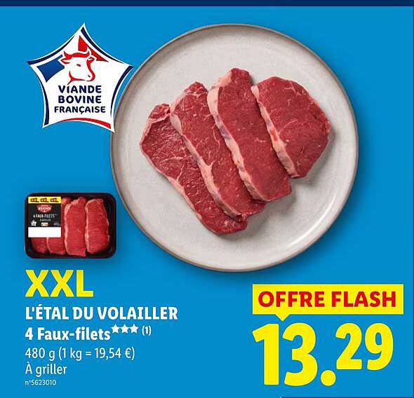 XXL L’ÉTAL DU VOLAILLER 4 Faux-filets