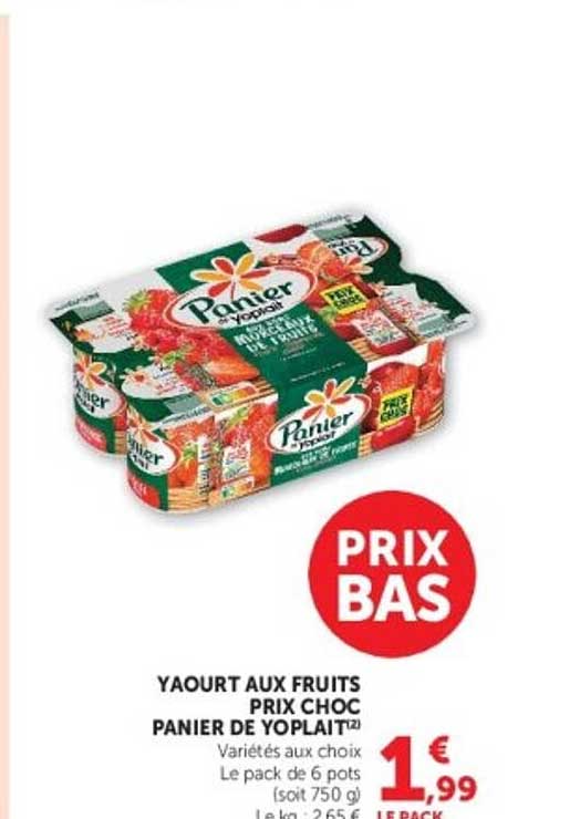 YAOURT AUX FRUITS PRIX CHOC PANIER DE YOPLAIT™