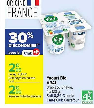 Yaourt Bio VRAI