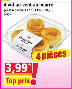 4 vol-au-vent au beurre
