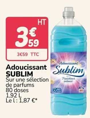 Adoucissant SUBLIM