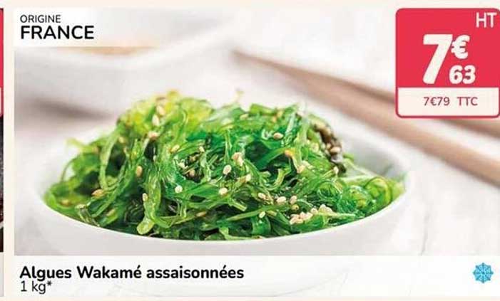Algues Wakamé assaisonnées