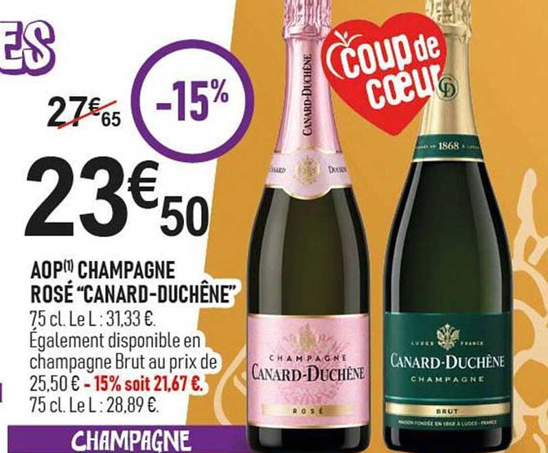AOP CHAMPAGNE ROSÉ “CANARD-DUCHÊNE”