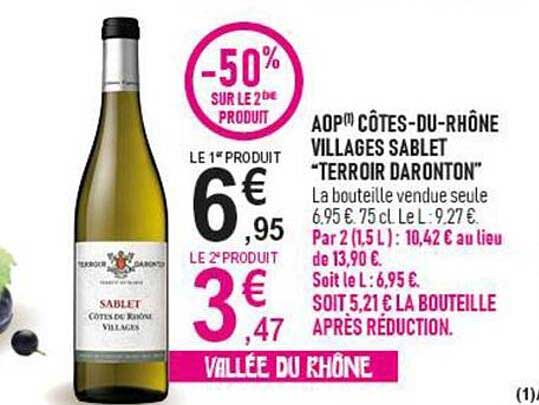 AOP CÔTES-DU-RHÔNE VILLAGES SABLET “TERROIR DARONTON”