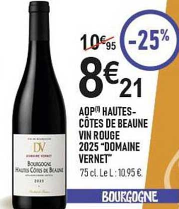 AOP® HAUTES-CÔTES DE BEAUNE VIN ROUGE 2025 “DOMAINE VERNET”