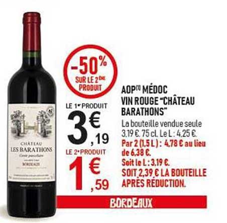 AOP Médoc Vin rouge "Château Baratons"