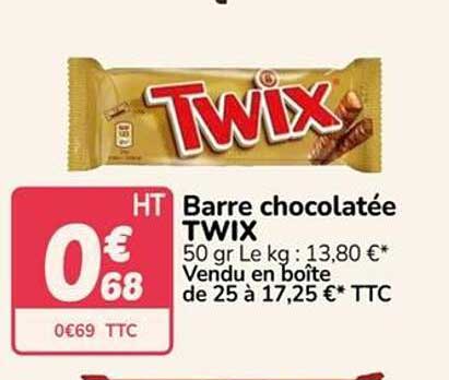 Barre chocolatée TWIX
