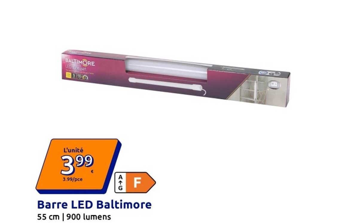 Barre LED Baltimore 55 cm | 900 lumens