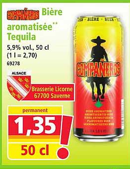 Bière aromatisée Tequila