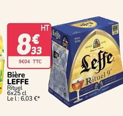 Bière LEFFE Rituel 6x25 cl