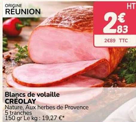 Blancs de volaille CRÉOLAY
