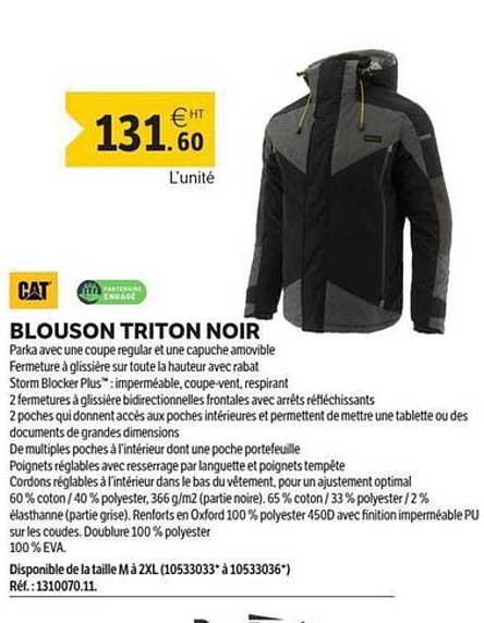 BLOUSON TRITON NOIR