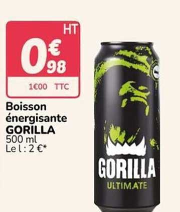 Boisson énergisante GORILLA 500 ml