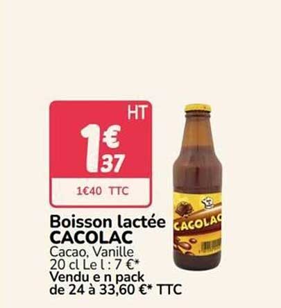 Boisson lactée CACOLAC
