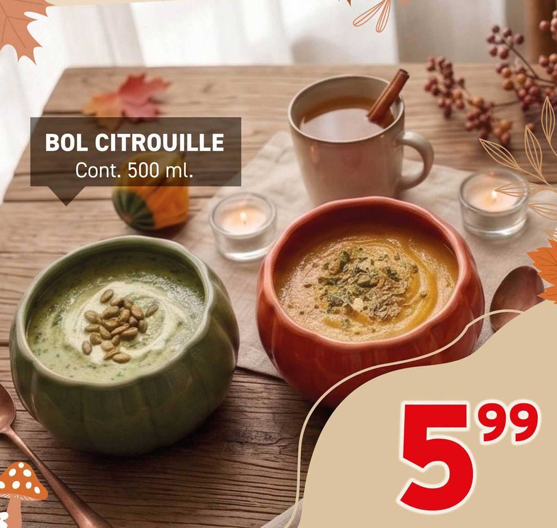 BOL CITROUILLE Cont. 500 ml.