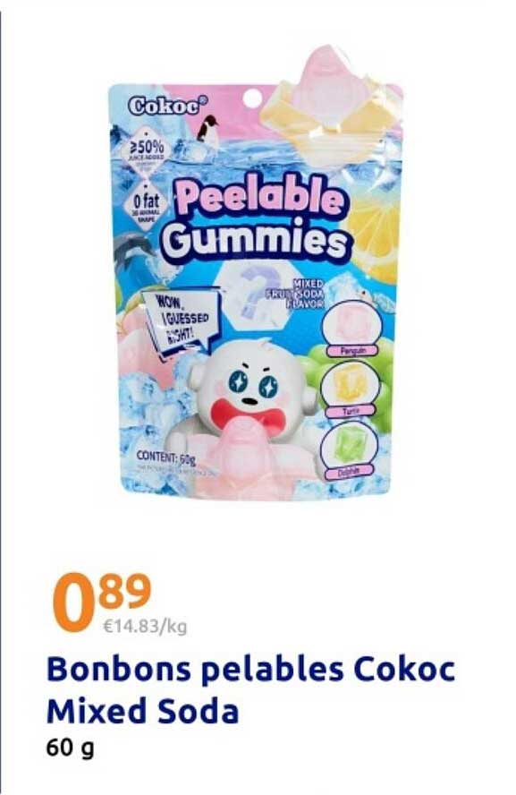 Bonbons pelables Kokoc Mixed Soda