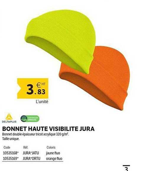 BONNET HAUTE VISIBILITE JURA