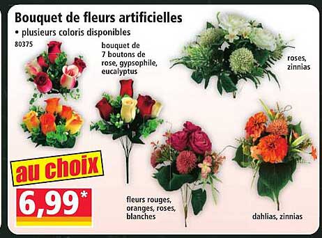 Bouquet de fleurs artificielles