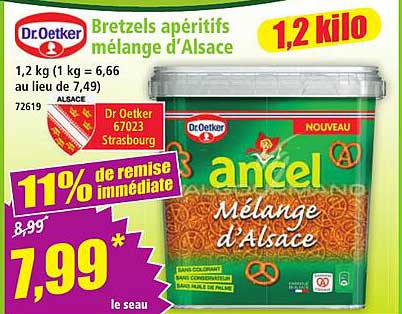 Bretzels apéritifs mélange d'Alsace