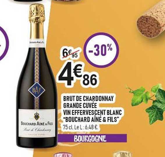 BRUT DE CHARDONNAY GRANDE CUVÉE VIN EFFERVESCENT BLANC “BOUCHARD AÎNÉ & FILS”