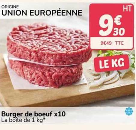 Burger de boeuf x10
