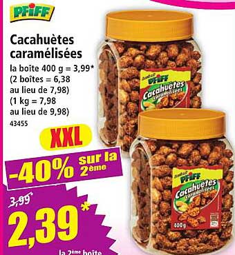 Cacahuètes caramélisées