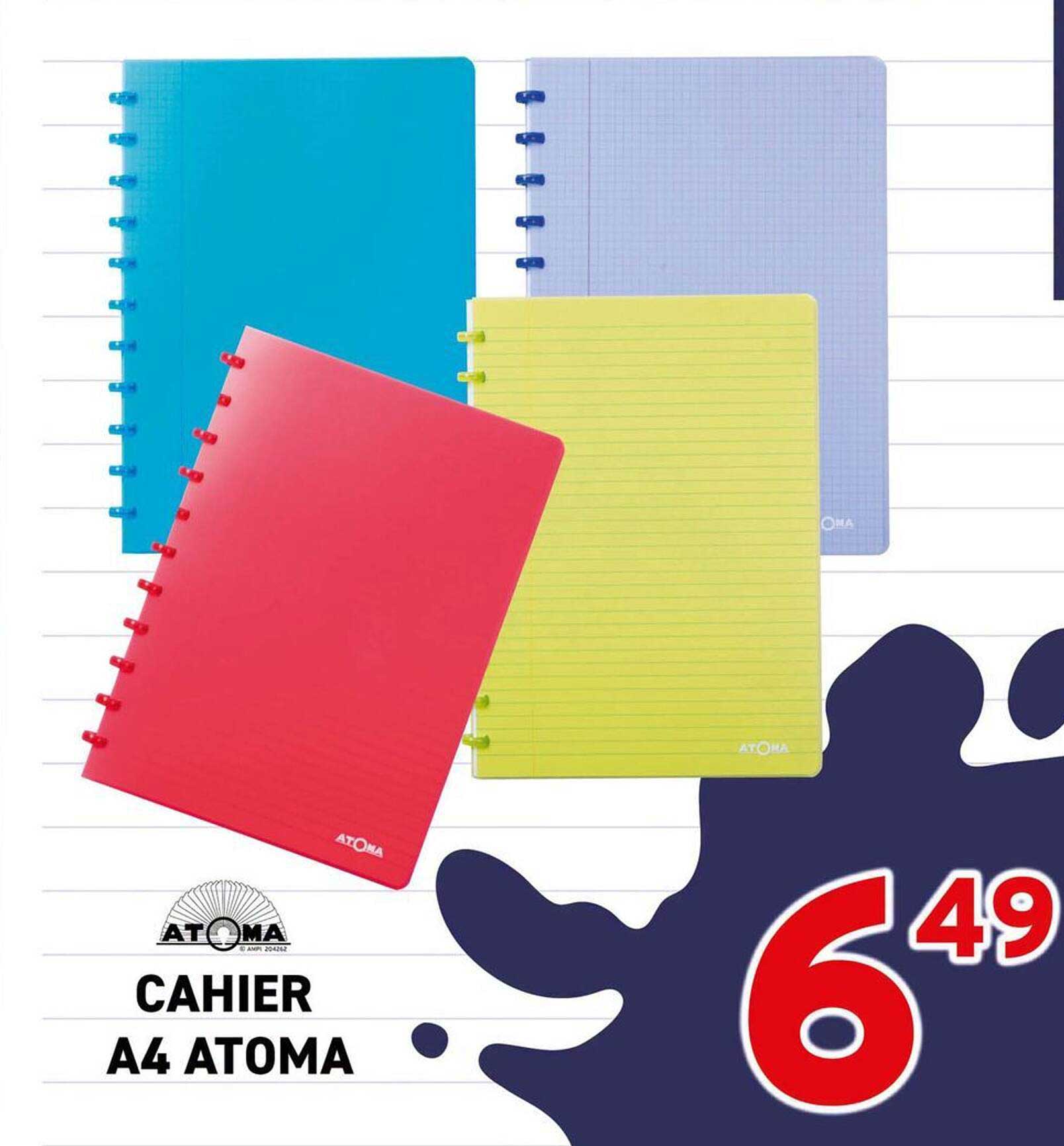 CAHIER A4 ATOMA